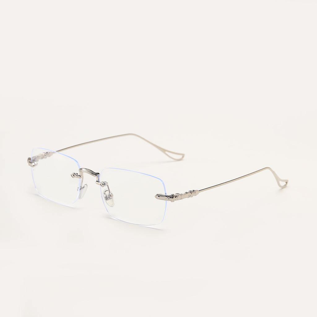 Okulary 9215 Kwadratowe Retro Mała Oprawka Bezramkowe Diamentowe Przezroczyste Okulary Przeciwsłoneczne Kobiety, Okulary Przeciwsłoneczne Mężczyźni
