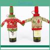 Christmas Knit Sweaters Wine Bottle Decor For Holiday Atmosphere
