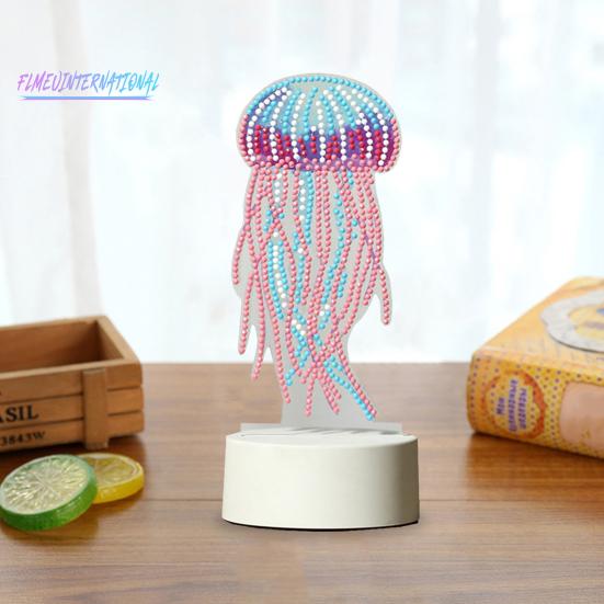 Lampe méduse à DEL en forme de méduse - Cadeau d'anniversaire pour adultes et enfants - 7