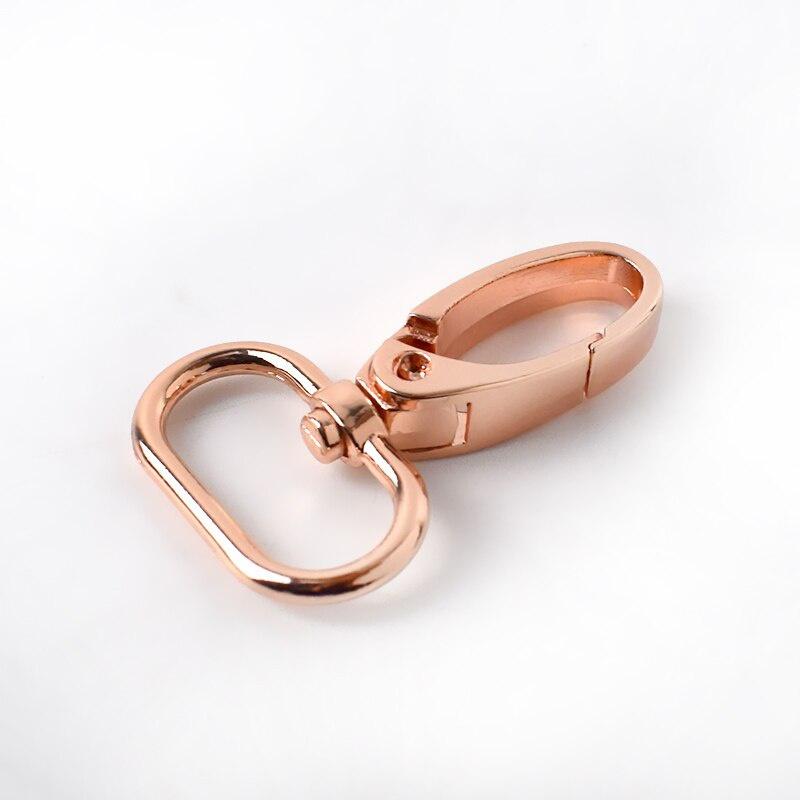 10pcs Lobster Swivel Hooks,Snap Hook Metal Swivel Clasps Bag Purse Hardware Oval Gate Swivel Snap Hook Purse Clip