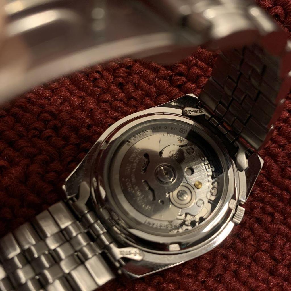 [USED] SEIKO Automatic Watch Seiko 5 Skeleton Back 7S26-01V