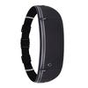 Waist Bag Nylon Large Capacity Waterproof Elastic Lightweight Fanny Pack for Fitness Sports Exercise Black