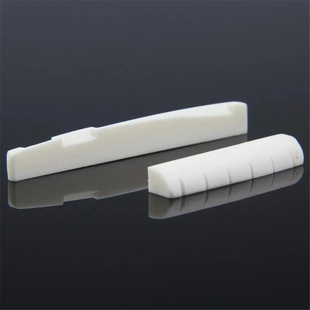 Guitar Parts Guitar Accessories 6 String Guitar Bridge Acoustic Guitar Bone Bridge Saddle and Nut