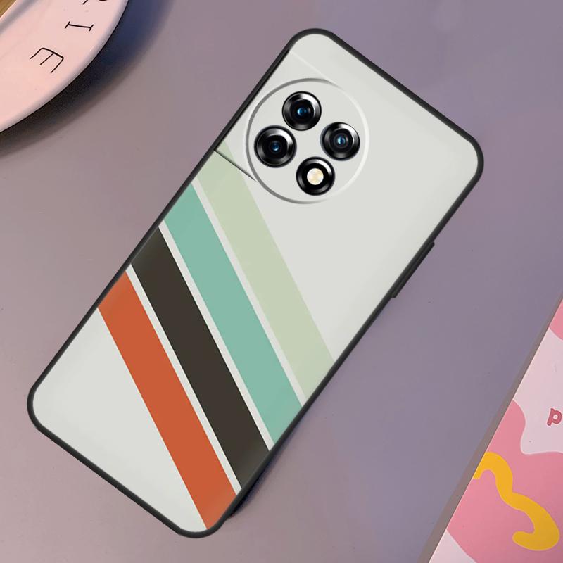 Retro Stripes Aesthetic Vintage Case For OnePlus Nord 3 2T N10 N20 CE 2 Lite OnePlus 9 10 Pro 9RT 10R 10T 12R 11 12 Cover