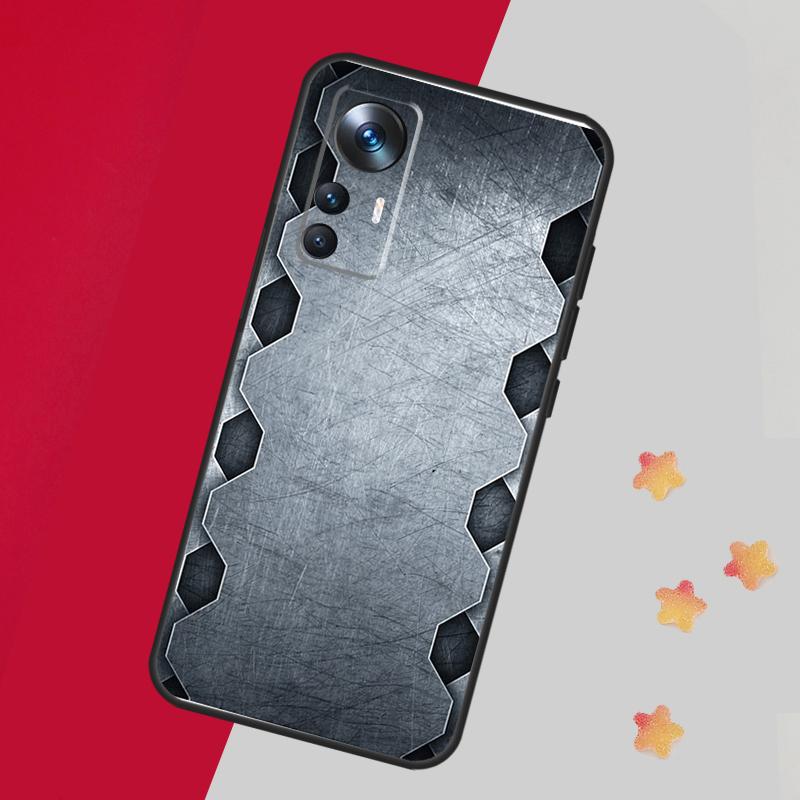 Steel Iron Metal Pattern Case For Xiaomi 13T Pro 12T 11T 12 14 13 Lite 12X POCO F5 X3 X5 Pro X4 F4 M5 M5s F3 Cover