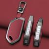 Alloy+Leather Car Key Case Cover for Kia EV9 Picanto Sorento MQ4 Carnival KA4 Morning K5 Carens 2024 Shell Fob Accessories