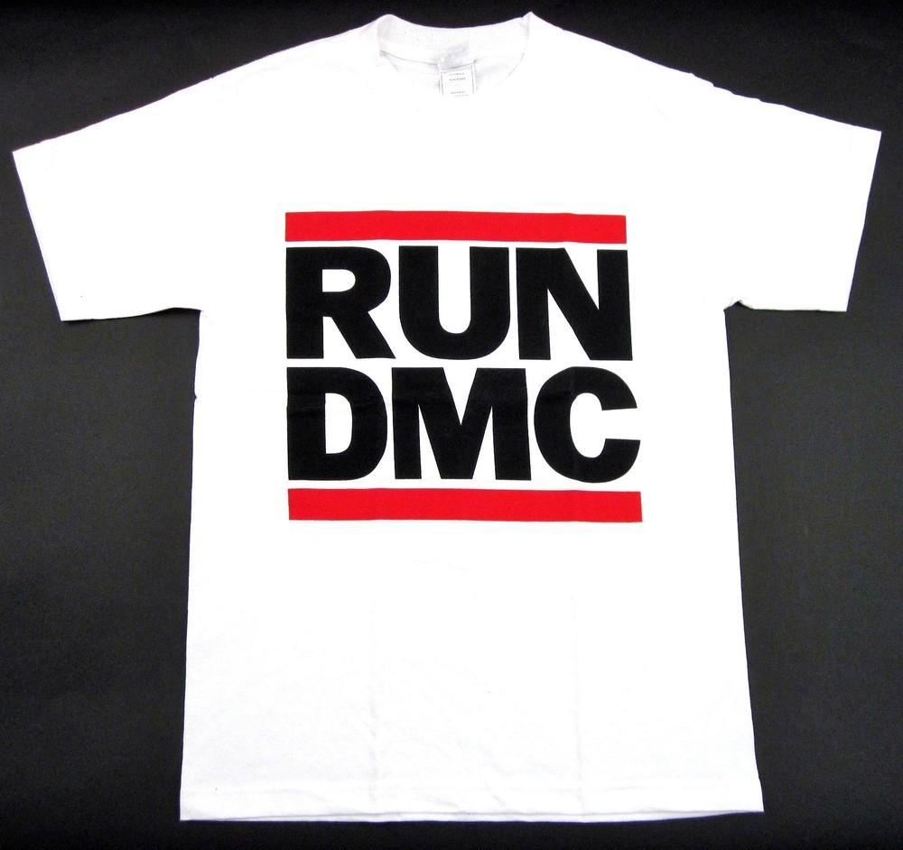 RUN DMC JAM MASTER JAY T-shirt Retro Logo Hip Hop Rap Rock White Men s New Unisex T-Shirt L