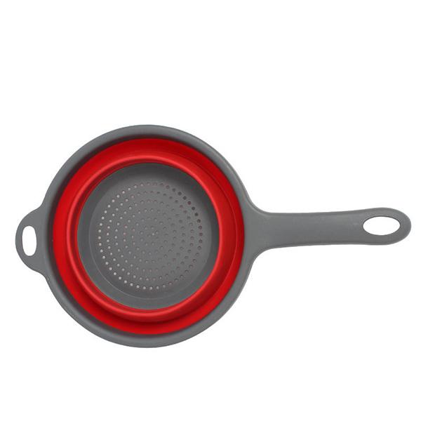 Extendable Kitchen Colander Strainer with Long Handle Collapsible Colander Strainer Vegetable Fruit Flexible Pasta Strainer