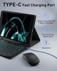 iPad Pro 11" (2018-2022) Backlit Bluetooth Keyboard & Protective Leather Case with Mouse