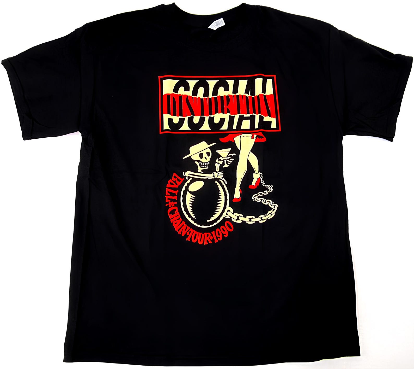 SOCIAL T shirt Size S-4X Black Casual Gildan 5000 S