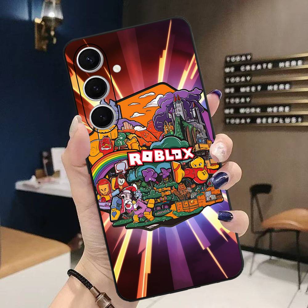 

Популярная игра R-Roblox Чехол для телефона для Samsung S 24 Fe 25 Ultra Plus 20 Lite 21 30 22 23 24 22 Ultra 5G Fundas For Samsung S20 fe