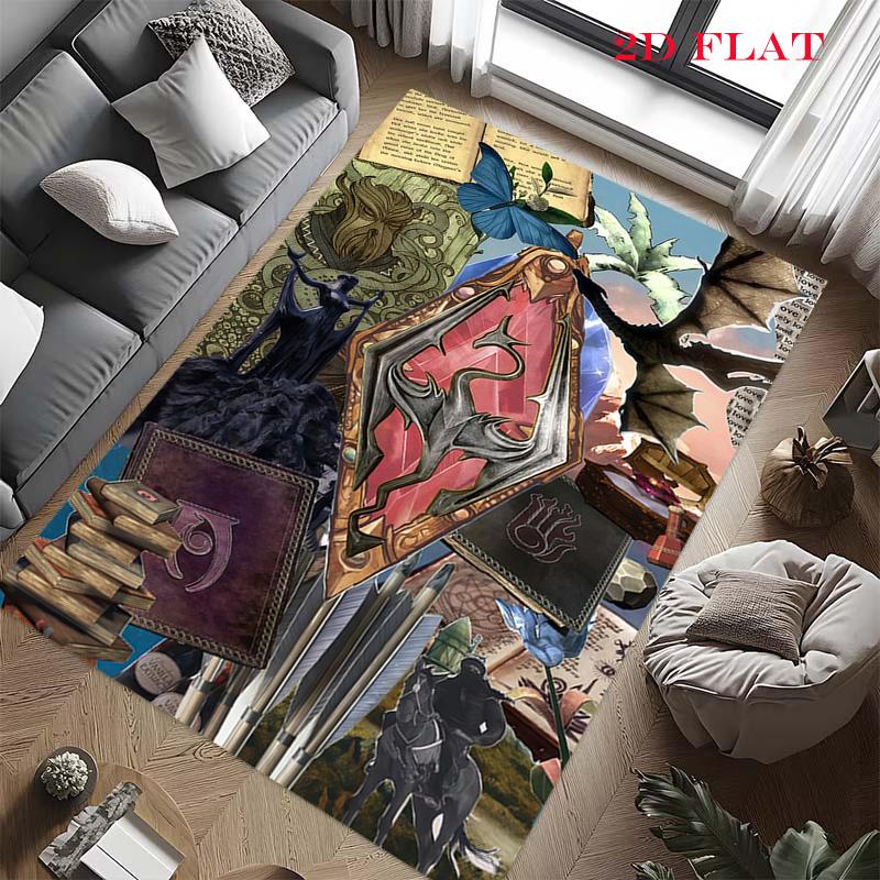2K Games Carpet Rug for Living Room Bedroom Home Sofa Decoration,Kids play Nonslip Floor Mat