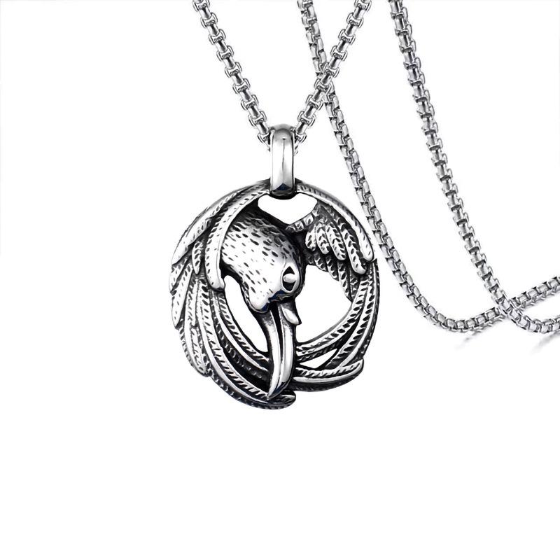Flame Sun God Titanium Steel Necklace - Unisex Hip Hop Pendant