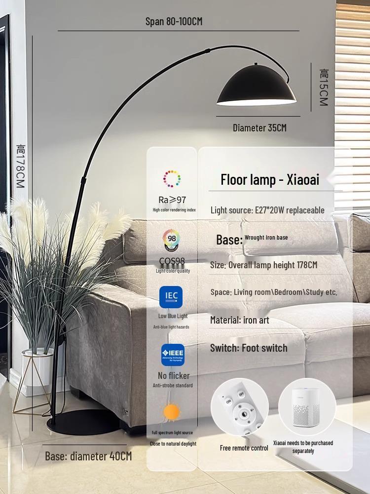 Nordic High-End Art Floor Lamp for Living Room or Bedroom