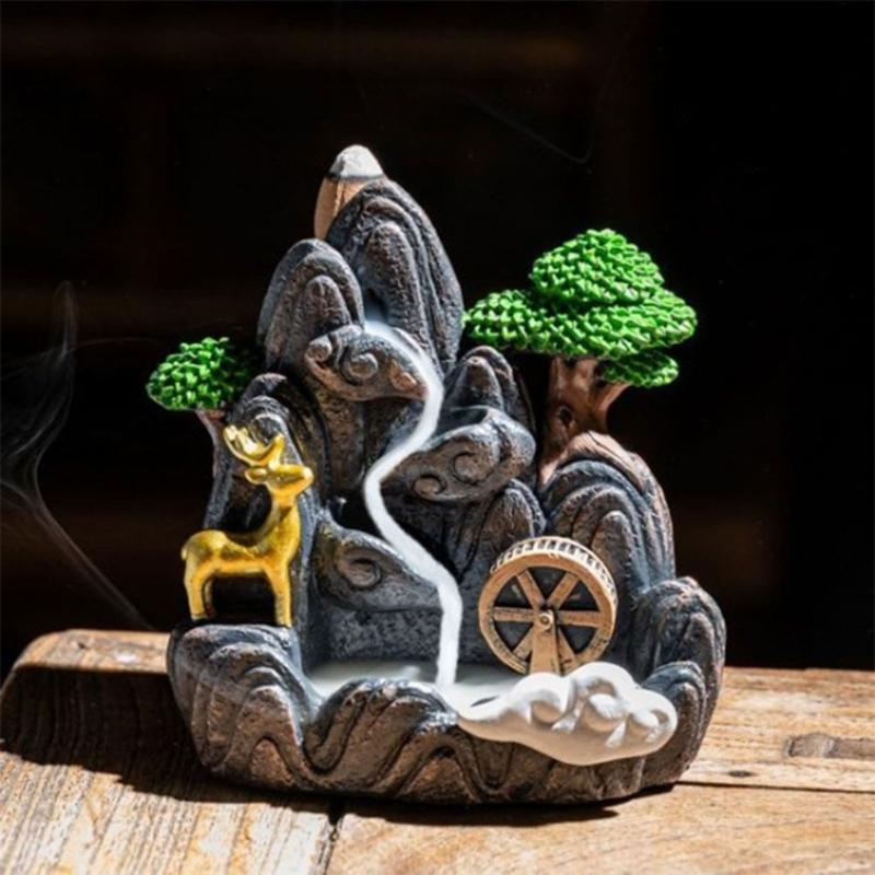 Decorative Resins Backflows Incenses Burners for Room Setting Decorations