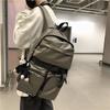 Backpack Men's Trendy Brand Simple Large Capacity Street Trendy Retro Travel Bag Computer Backpack College Student Backpack Women