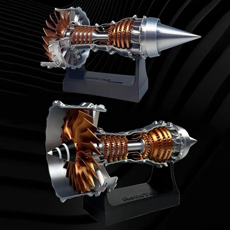 Mini-Turbofan-Triebwerk Luftfahrtmodell Wissenschaftsexperiment Düsentriebwerksmodell Wissenschaftsspielzeug für Teenager Lernen Bildung