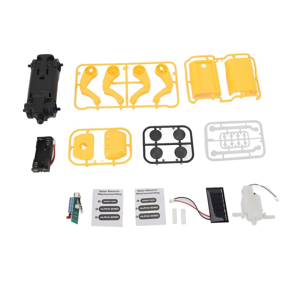 Solar Powered Robot Dog Toy ABS Plastic Drop Proof Solar Electric Robot Dog Toy for Home and