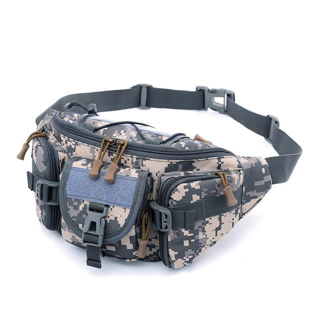 Tactical Waist Bag Sling Molle Waterproof Fanny Bags Hiking Fishing Sport Hunting Camping Sports Belt Pack Waist Bag XA517WA