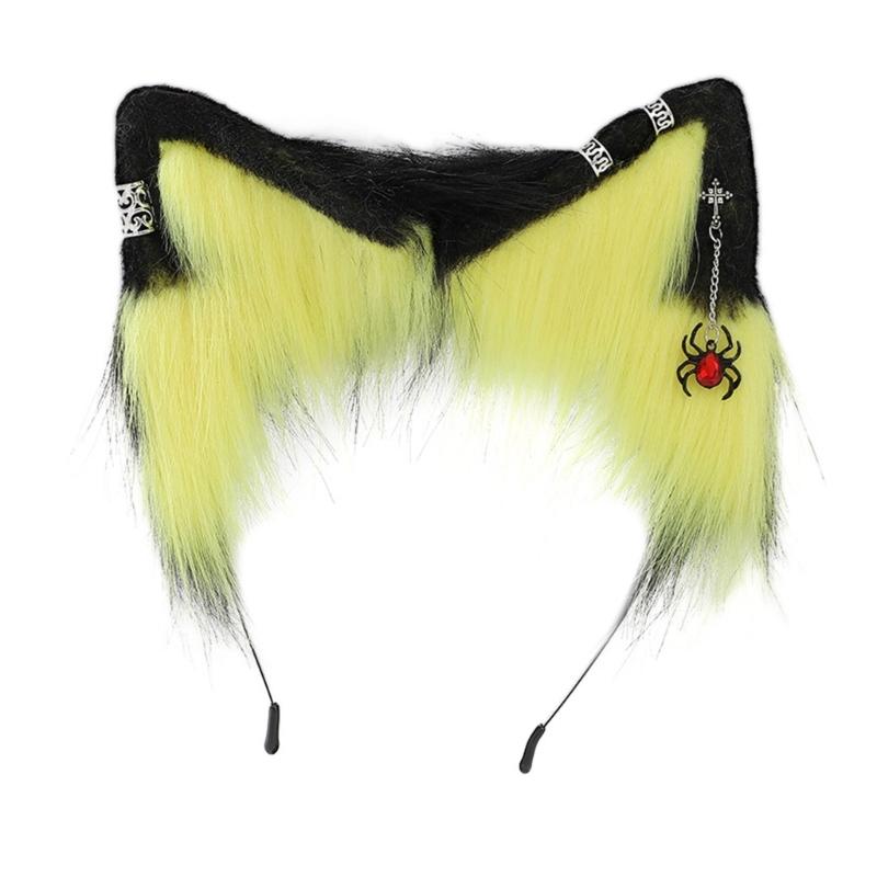 Sexy Foxes Bunny Ear Headband Lolita Cosplay Beast Ears Hair Hoop Anime Cosplay Props Furry Masquerade Party Costume Hairband