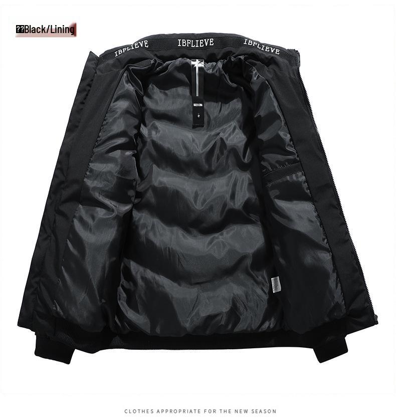 Men's 2025 Trendy Thick Winter Cotton Jacket - Warm, Casual, Plus Size