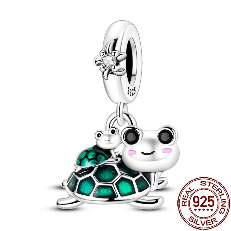 New Charms Copper Cute Animal Pets Charm Beads Fit Snake Chain Bracelet Necklace Women Diy Jewelry
