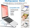 Aluminum Alloy Foldable Laptop Stand, 7 Adjustable Angles, Sand-Blasted Anti-Slip Stable Computer Holder