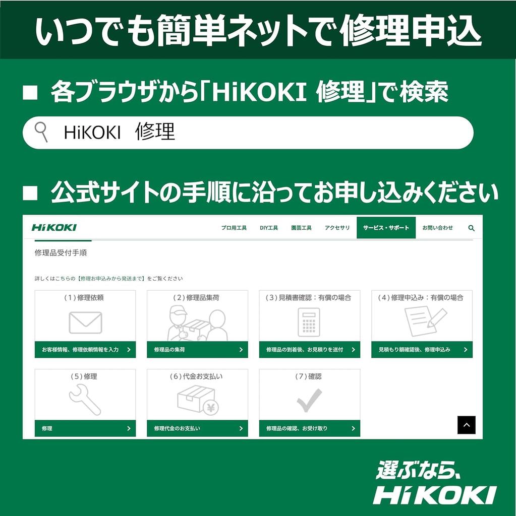 HIKOKI 18V Impact Driver WH18DC Aggressive Green and Case (2-Piece Set, Charger, Included) WH18DC(2XPZ)
