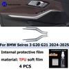 For BMW Series 3 G20 G21 2024-2025  Automotive Interior Center Console Protection Sticker LCD Display Matte TPU Protective Film