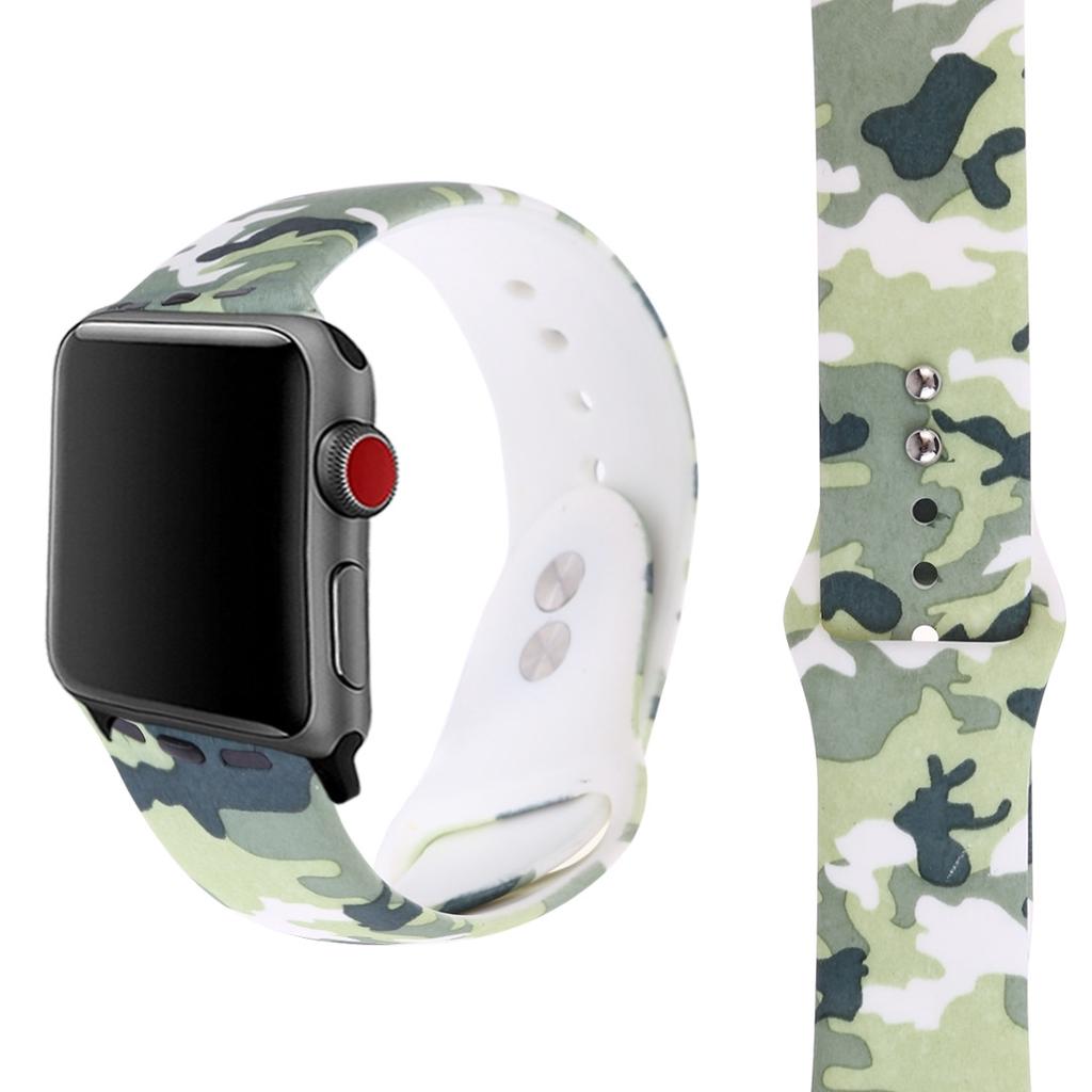 Buy Silicone Printing Strap for Apple Watch Series 5 and 440 Mm Camouflage  Pattern at affordable prices — free shipping, real reviews with photos —  Joom
