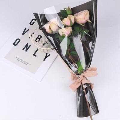 20/30pcs Fashion Rose Packing Sleeve Bag Wrapping Sleeve Clear Single Rose Bouquet Packing Bag Flower Packaging Bag