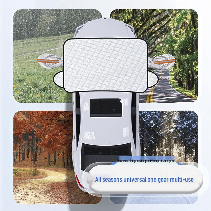Magnetic Car Sunshade & Snow Cover: Dustproof, Heat Insulation, Sun Protection