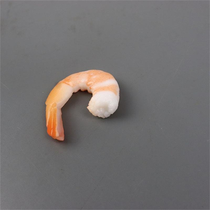 4PCS/Pack Artificial Shrimp Pvc Simulated Food Simulated Food Shrimp Shrimp Model Decorations Display Shooting Tool