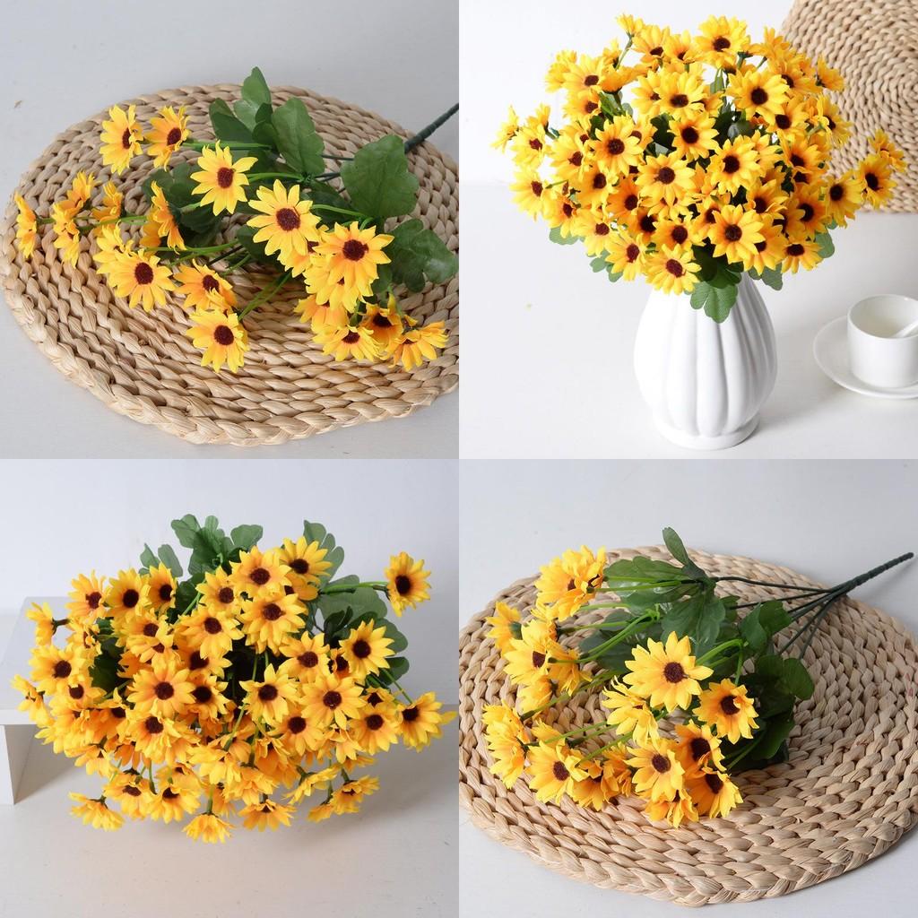 Annuus Artificial Helianthus Bouquet Suitable Living Room And Event Decoration