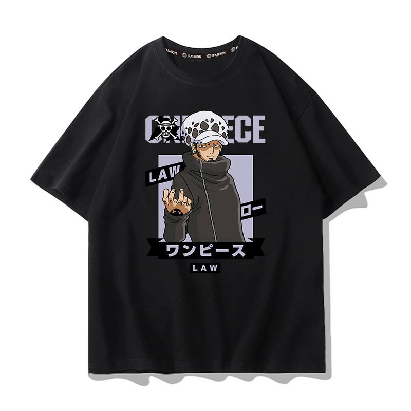 Koszulka z grafiką One Piece Luffy ACE Anime Tee Męska Moda Letnia 2026 Oversize Street Casual Y2K Topy Odzież Streetwear