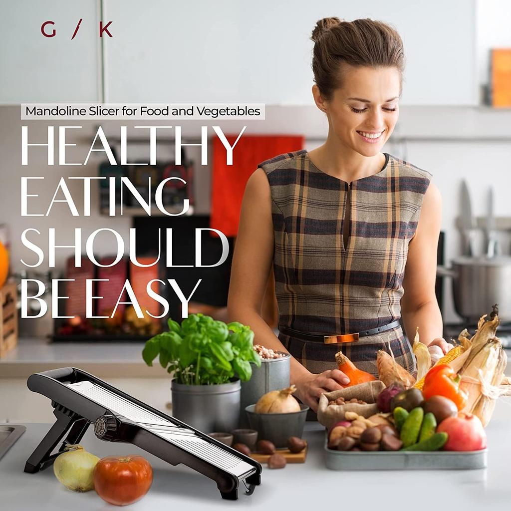 Adjustable Mandoline Food Slicer Mandoline Slicer for Kitchen ,Mandolin, Potato, Tomato, Carrot, Fruit and Onion Cutter