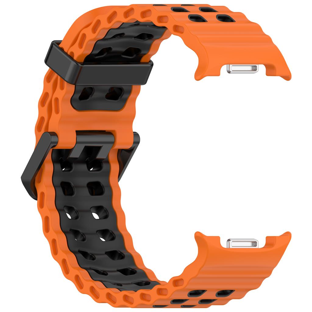 Two-Tone Sports Silicone Strap For Samsung Galaxy Watch 8 2025 Marine Band Bracelet For Galaxy 8 Classic /8 40 44mm Watchband