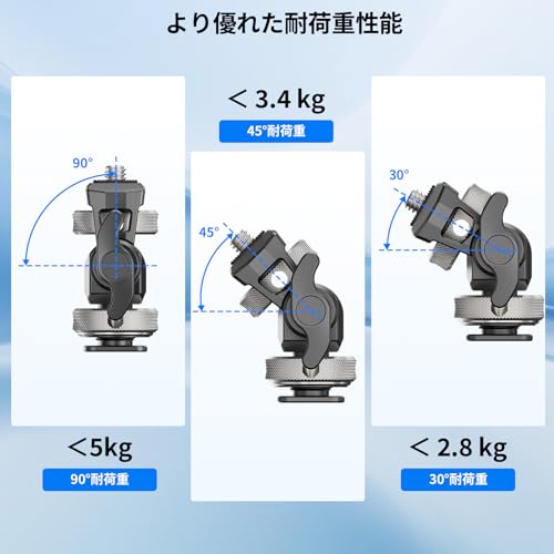 SIRUI Camera Monitor Mount (with Cold Shoe Base) for 5-inch and 7-inch Monitors, 360° Swivel & 180° Tilt Adjustment, Tension-MT01