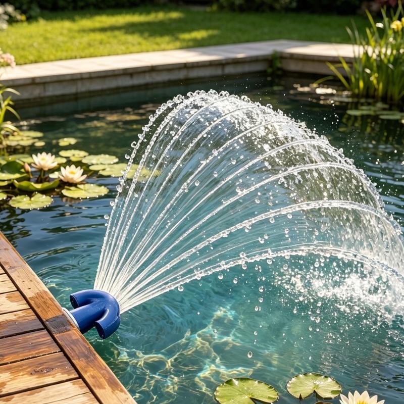 SwimPool Fountains Aerator Nozzle 3/4Inch ABS Plastic 2-Pack for Swimming Pool Return Jet Water Feature Sprays Setups