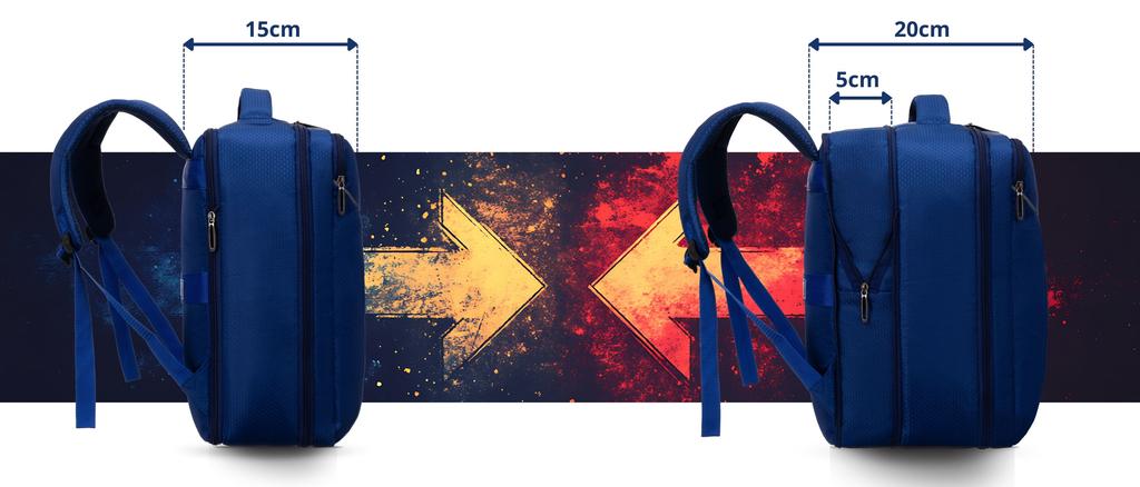 PTN BOCIAN-6453 Navy Travel Backpack