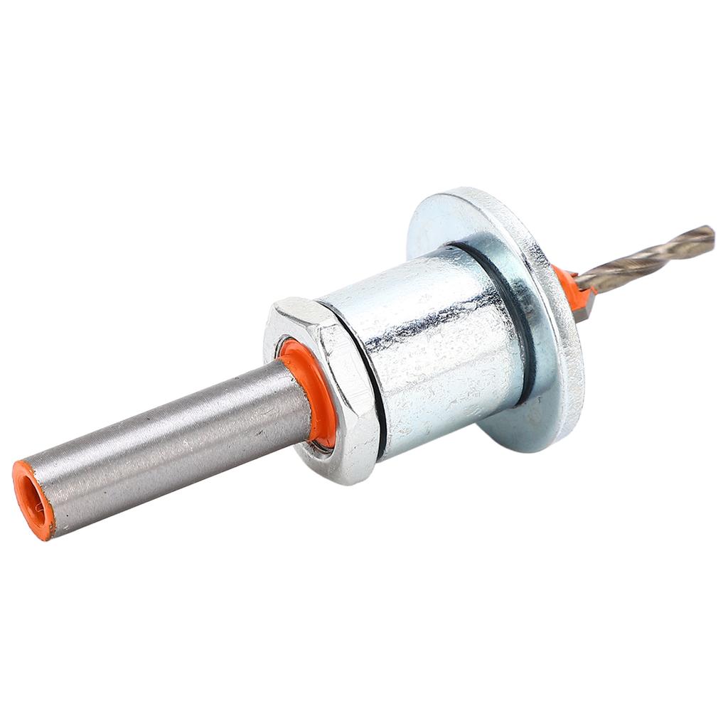 Burghiu conic cu limitator reglabil, spirală, cu alezor pentru șanfrenare, pentru prelucrarea lemnului, plasticului, metalului