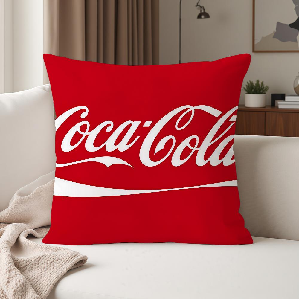 Fashion Print CCoca CCola Pillow Case Suitable For Bedrooms Living Rooms Cars Home Decoration