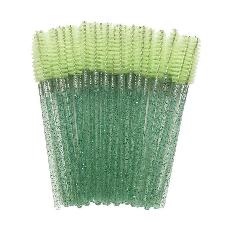 Eyelash Extension Disposable Crystal Eyebrow Brush Mascara Wands Applicator Lash Cosmetic Brushes Beauty Makeup Tool