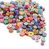 Butterfly Rose Flower Style Polymer Clay Spacer Beads For Jewelry Making