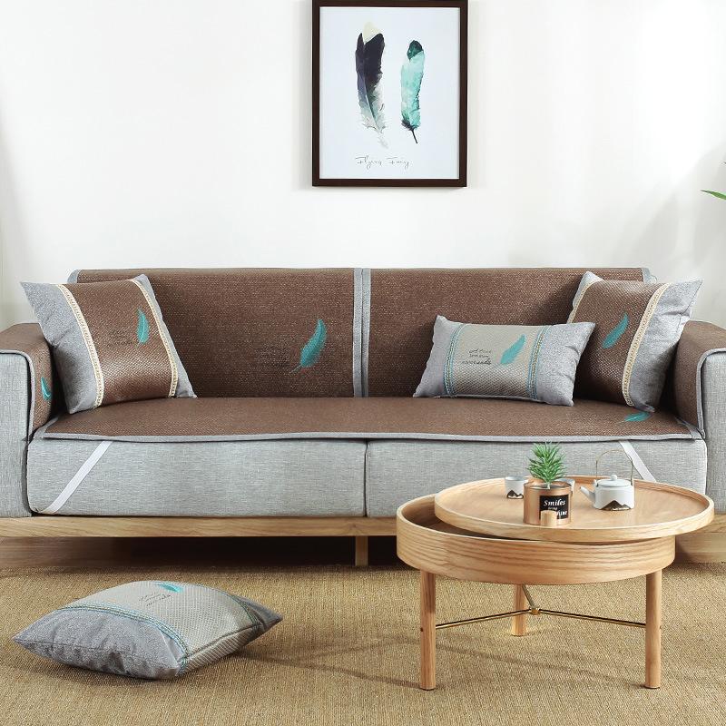 

Подушка для дивана Лето Лето Лето Коврик Коврик из ротанга Подушка Лето Нескользящая Подушка для дивана Four Seasons Универсальное полностью покрытое полотенце для спинки дивана 60*60