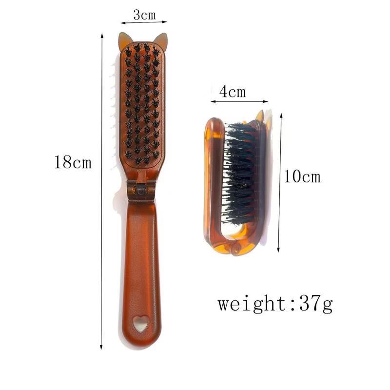 Baiduoyang Portable Folding Boar Bristle Comb
