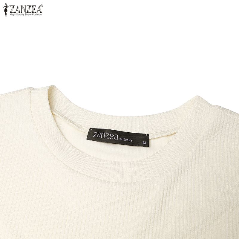 ZANZEA Women Long Sleeve Blouse and Pants Casual Two Piece Suit Sets