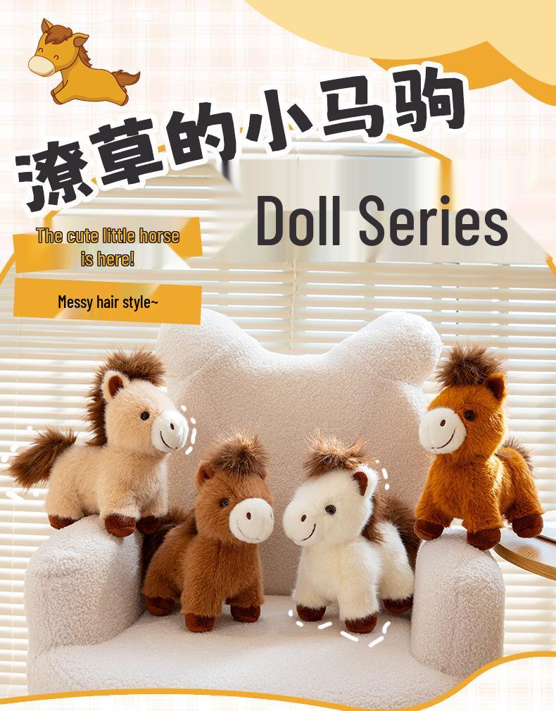 Adorable Little Colt Plush Zodiac Horse Toy Gift