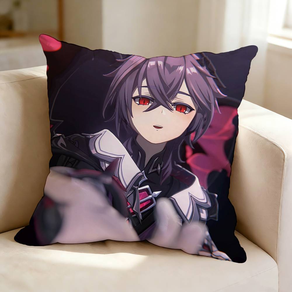 BOSS Durin Genshin Impact Square DoubleSided printed Pillow Case Bedroom Bedside Pillow Sofa Cushion Cover