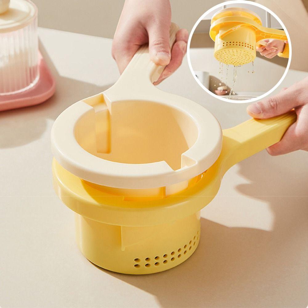Portable Vegetable Squeezer Manual Rotating Vegetable Water Squeezing Machine  Cooking
